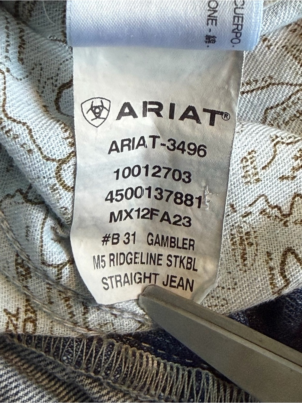 Ariat M5 Ridgeline Straight Leg Jeans Mens Size 29x32 - Picture 6 of 6